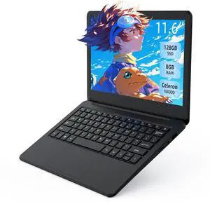 Amieipo Laptop Computer 11.6'' Laptop,Dual-Core Celeron N4000,DDR4 8 RAM, 128GB SSD, 1366x768 IPS Display Fanless Design Laptop PC, WiFi 2.4/5G, BT 5.0, USB 3.0,USB2.0, Mini HDMI