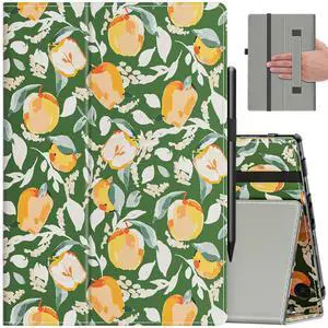VORI Case for All-New Amazon Kindle Fire HD 10 Tablet (13th/11th Generation 2023/2021 Release) and Fire HD 10 Plus - Slim Folding Stand Folio Cover with Auto Wake/Sleep & Hand Strap, Orchard Whimsy