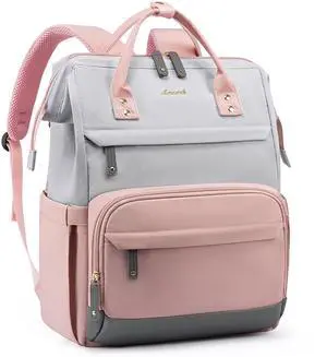 LOVEVOOK Laptop Backpack for Women, 18 Inch Work Business Backpacks Purse With Large Capacity, Waterproof Nurse Bag College Bookbag for School, Waterproof Casual Daypack for Travel