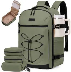 LOVEVOOK Travel Backpack,40L Carry On Backpack Large Fits 17.3" Laptop,TSA Personal Item Travel Bag with 3 Packing Cubes,Water Resistant Laptop Bag Travel Essentials for Weekender Business Hiking