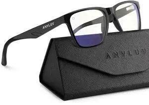 ANYLUV Blue Light Glasses for Men & Women, Stylish Blue Light Blocking Glasses, UV400 Protection & Anti Eyestrain Eyewear