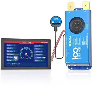 100BALANCE 200A 8-17S Smart Active Balance CAN BMS + WiFi Module +4.3inch Touch LCD Display Set