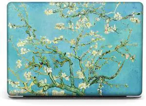 Compatible with MacBook Pro 13 inch Art Case Skin, 2022, 2021, 2020-2016 Release A1706/A1989/A2159 Flower Durable Hard Shell with Keyboard Cover & Screen Protector (Almond Blossom by Van Gogh)