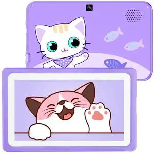 Kids Tablet 7 Tablets for Kids with Parental Control, WIFI Childrens Tablets for Toddlers with Plenty of Offline Child learning Apps Pre-installed, Toddler Tablet 3-7 Years Boy Girls Gift(Purple