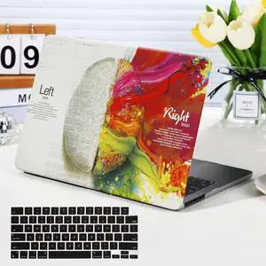 Funut for MacBook Air 13.6 inch Case 2025 2024 2023 2022 Release M2 M3 M4 A3240 A3113 A2681, Funut Plastic Laptop Hard Shell Case & Keyboard Cover for M2 M3 M4 MacBook Air 13 inch, Left Right Brain