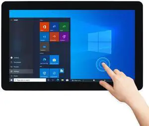 TouchWo 17.3 inch Touchscreen Industrial Computer Monitor, Wall Mountable WiFi & BT Smart Board for Office & Classroom, 1080P Display, Win-10 Pro, Core i7, 8GB RAM & 256G SSD