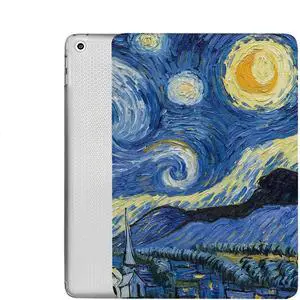 DuraSafe Cases for iPad PRO 11 1st 2018 [ PRO 11 Inch 1 Generation ] A1980 A1934 A2013 MU0T2LL/A MU0Y2LL/A MTXN2LL/A Printed Adjustable Stand Feature Case TPU Heat Dissipation Back - Starry Night