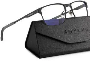 ANYLUV Blue Light Glasses for Men/Women, Lightweight Blue Light Blocking Glasses, Anti-Eye Strain Computer Glasses for Gaming