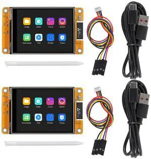 MELIFE 2PCS 2.8" inch ESP32 Display, ESP32 Module ESP32-2432S028R WiFi+BT Dual-core TFT Module ILI9341 Driver for Arduino IoT, ESP32 Development Board 240X320 Smart LCD Display Screen