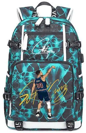 Ansigeren Basketball Player 30 Multifunction Backpack Travel Student Backpack Fans Bookbag For Men Women (4)