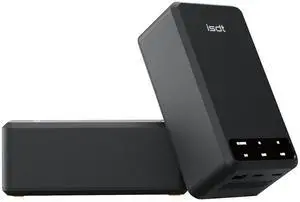 ISDT P200C2 200W Multi-Port Desktop Charger with 1xDC + 2xUSB-C Outputs, Silent Fan, Active Cooling, Compact Size, Overvoltage/Undervoltage/Overcurrent Protection