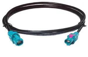 keisnoaja H-MTD Dual Female E6K10A-1CAZ5-Z 10 Gigabit Ethernet Cable Compatible with ROSENBERGER (H-MTD Double Ended with Shell, 0.5M)