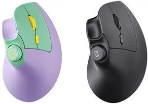 seenda Ergonomic Mouse Rechargeable, USB+Dual Bluetooth, MOU-302 Vertical Wireless Mouse with Volume Knob, Quiet Clicks, Multi-Device Cordless Mice Compatible for Windows, PC, Laptop, Mac OS