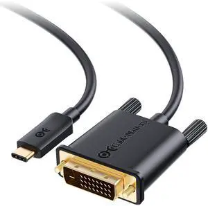 Cable Matters USB C to DVI Cable (USB-C to DVI Cable) 6 ft - Thunderbolt 4 / USB4 / Thunderbolt 3 Port Compatible with MacBook Pro, Dell XPS 13, 15, HP Spectre x360, Surface Pro