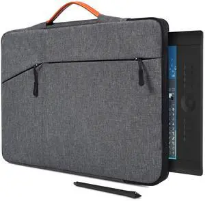 Waterproof Drawing Tablet Sleeve Case Compatible with Huion KAMVAS Pro 16, Wacom Cintiq 16/Intuos Pro Large PTH860, Space Grey