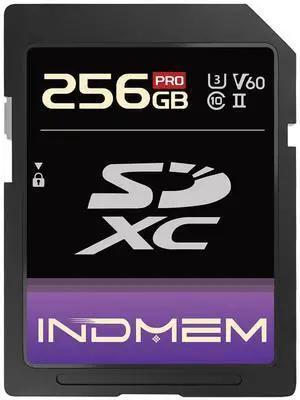 256GB SD Card UHS-II V60 U3 SDXC Memory Card, High Speed Read up to 280MB/s, V60 Memory Cards for Professional Camera 4K/6K Video