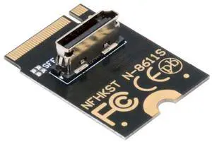 chenyang Oculink SFF-8612 SFF-8611 to PCI-E 4.0 NVME M.2 M-Key Vertical Host Adapter for U.2 SSD & eGPU chenyang Oculink SFF-8612 SFF-8611 to PCI-E 4.0 NVME M.2 M-Key Vertical Host Adapter for U.2 SSD & eGPU