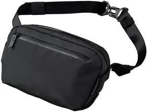 ALPAKA Go Sling Mini V2 - Compact Daily Sling Bag - 11.4"x3.7"x7.4" - Fits iPad Mini & Nintendo Switch - Weather-Resistant Black Axoflux 300D Fabric