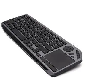 Yoidesu Wireless Touch Keyboard, 2.4G Bluetooth Dual Mode 78 Keys Desktop Wireless Keyboard with Built in Multi Touch Touchpad, Multimedia Hotkey, 7 Color Backlight