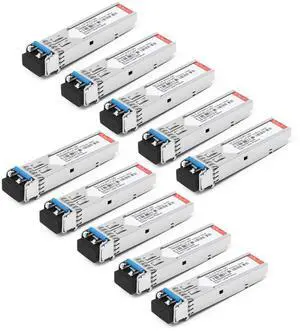 QSFPNESE 1.25G SFP 1000BASE-LX Transceiver, 1310nm SMF Module, up to 10KM/20KM, Compatible with Cisco GLC-LH-SMD, Meraki, D-Link, Supermicro, Fortinet, Ubiquiti, Netgear, Mikrotik,10pack QSFPNESE 1.25G SFP 1000BASE-LX Transceiver, 1310nm SMF Module, up to 10KM/20KM, Compatible with Cisco GLC-LH-SMD, Meraki, D-Link, Supermicro, Fortinet, Ubiquiti, Netgear, Mikrotik,10pack
