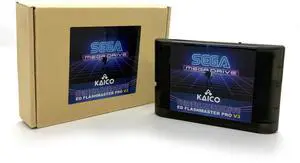 Kaico Sega Genesis Flash Cart Everdrive Pro - Sega Mega Drive/Sega Genesis Flash Cartridge | Save States - Game Loader - SD Card Support - Region-Free Flash Drive