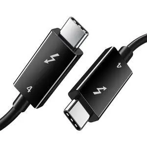 Thuntex Thunderbolt 4 Cable 40Gbps/100W/5A, Compatible with 8K Display/40Gbps with New MacBook Pro, ThinkPad Yoga, Alienware 17 and More(Certified)(3.3FT /1M)
