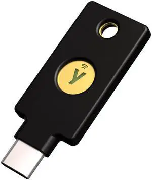 Yubico - Security Key C NFC - Basic Compatibility - Multi-Factor authentication (MFA) Security Key, Connect via USB-C or NFC, FIDO Certified
