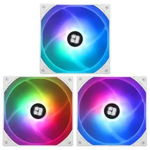 Thermalright TL-C14CW-S X3 14CM Silent Cooling Fan,White Compurter Cooling Fan,CPU Coolers with 1500RPM High Speed,4-Pin PWM Connector,3 Quantities