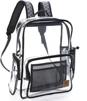 Argen Extra Heavy Duty Clear Backpack, Clear Back Pack for Men, Transparent School Book Bag Boys and Girls, Thick Laptop Bags for for Adults, TPU Bookbags