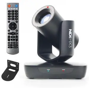 RGBlink NDI PTZ Camera with 20X Zoom, AI Auto-Tracking, HDMI SDI USB 3.0 Live Streaming Kit for Church, School Events, Online Classes & Sports  Includes Wall Mount & Remote | Supports NDI HX2 & HX3