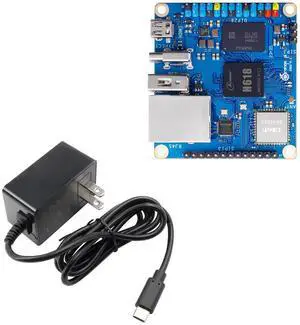 Orange Pi Zero 3 1.5GB LPDDR4 Allwinner H618 Quad-Core 64 Bit Single Board Computer with 16MB SPI Flash,Support WiFi BT5.0, Development Board Computer Run Android 12 TV/Ubuntu(Zero3 1.5G+Power Supply)