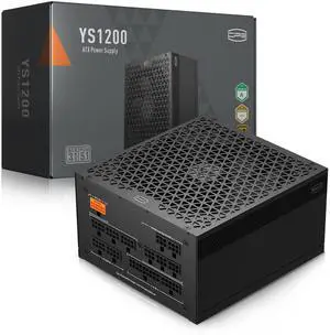 PCCOOLER CPS YS1200 Power Supply, 1200W 80 Plus Gold Certified Fully Modular PCIe 5.1 & ATX 3.1 Gaming PSU, Wide Compatibility, 135mm FDB Fan, Full Japan Electrolytic Capacitors - 12 Year Warranty
