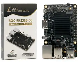 Libre Computer Renegade Single Board ARM SBC ROC-RK3328-CC 4GB Mini Linux PC with Heatsink