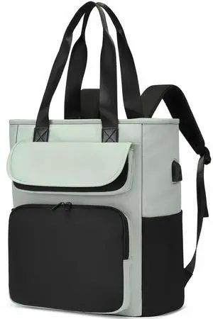 LUNLOPIK Laptop Backpack Womens Convertible Daypack Work Travel Backpack Computer Bookbag with USB Charging Port Fits 15.6 Inch Notebook