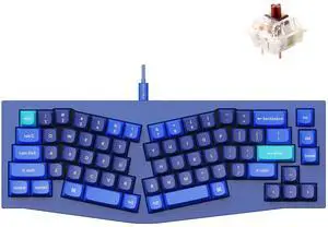 Keychron Q8 Wired Custom Mechanical Keyboard, 65% Alice Layout QMK/VIA Programmable with Hot-swappable Gateron G Pro Brown Switch Double Gasket Compatible with Mac Windows Linux (Blue) Keychron Q8 Wired Custom Mechanical Keyboard, 65% Alice Layout QMK/VIA Programmable with Hot-swappable Gateron G Pro Brown Switch Double Gasket Compatible with Mac Windows Linux (Blue)