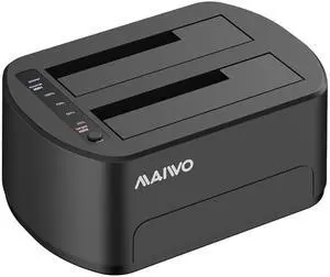 MAIWO External Hard Drive Docking Station with Offline Clone for 2.5/3.5" SATA HDD/SSD, 5Gbps with UASP, 48TB Capacity, Dual Bay USB 3.0 to SATA Adapter Duplicator MAIWO External Hard Drive Docking Station with Offline Clone for 2.5/3.5" SATA HDD/SSD, 5Gbps with UASP, 48TB Capacity, Dual Bay USB 3.0 to SATA Adapter Duplicator