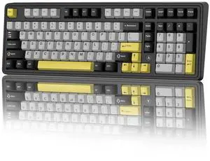 Ajazz AK980MAX Wired Magnetic Axis Mechanical Keyboard, 98% Hot-Swappable Custom Keyboard with RGB Backlighting, Pre-Lubricated Switches, PBT Keycaps, Suitable for MAC/Win/Visa/PC