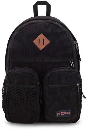 JanSport Granby Remix Backpack - Work, Travel, or Laptop Bookbag, Black Corduroy