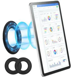 Nillkin 2 PCS Magnetic Tablet Wall Mount Holder for iPad Pro 12.9/10.2 iPad Air 5 4 3 Magnetic iPad Holder Stand for Car Piano Refrigerator whiteboard (Black)