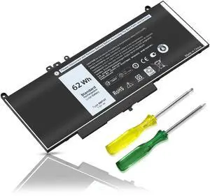 EHECAPAR 6MT4T E5570 Laptop Battery 7.6V 62Wh Compatible with Dell Latitude 14 5470 E5470 15 5570 E5570 Precision 15 3510 M3510 Series Notebook Fits 7V69Y TXF9M 79VRK 0HK6DV 07V69Y 079VRK 0TXF9M