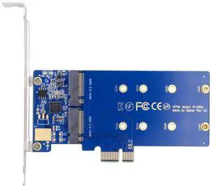 chenyang M.2 SSD to PCI-E X1 Adapter 2 SATA SSD to PCIe 3.0/4.0 Expansion Card Adapter JMB582 Chipset with 12cm PCI-E Bracket chenyang M.2 SSD to PCI-E X1 Adapter 2 SATA SSD to PCIe 3.0/4.0 Expansion Card Adapter JMB582 Chipset with 12cm PCI-E Bracket