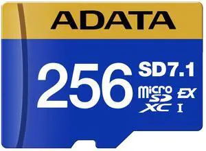 ADATA 256GB Premier Extreme MicroSDXC SD7.1 Express V30 Class 10 Memory Card