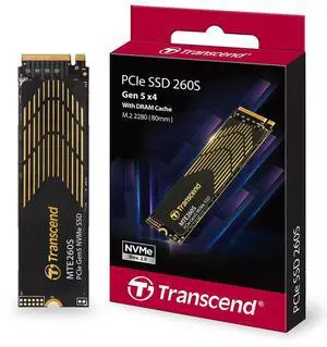 Transcend 1TB Gen5 SSD with Heatsink, Up to 14,000MB/s, Storage Expansion for PS5 Consoles, Compatible with Desktops/Laptops, M.2 2280 PCIe 5.0 NVMe Gen5x4 Internal Solid State Hard Drive, 3D TLC NAND