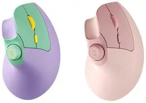 seenda Ergonomic Mouse Rechargeable, USB+Dual Bluetooth, MOU-302 Vertical Wireless Mouse with Volume Knob, Quiet Clicks, Multi-Device Cordless Mice Compatible for Windows, PC, Laptop, Mac OS