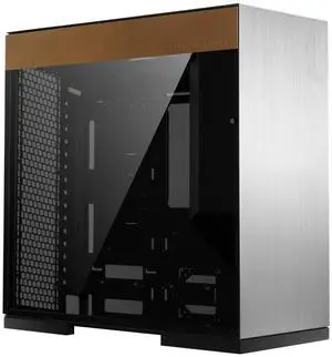 Geometric Future M8 Cowboy Mid Tower E-ATX/ATX Gaming Case, Aluminum/Cowhide/Glass/1.0mm Steel, Vertical Air Tunnel Design, Support Type C, 420/360 Radiator, Vertical GPU Mount, GEO-M8-COW(Case ONLY)
