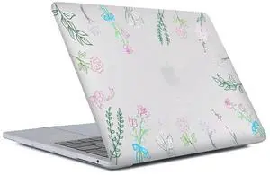 Case Compatible with MacBook Air 13 Inch 2022 2021 2020 2019 2018 Release Model A2337 M1 M2 A2681, Art Protector Cover for Air13 Retina Display with Touch ID-Wild Floral Lavender Flower