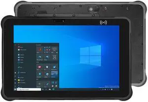 Breloom ST11-W Rugged Tablet, 10.1" Windows 10 Pro Industrial Tablet Intel Z8350 Quad-Core, 4GB+64GB, IP65 Waterproof, 4G LTE/WiFi/GPS, Double Batteries 12000mAh + 2550mAh(ST11-W)