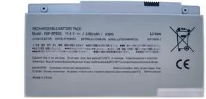 FLYRLB VGP-BPS33 Replacement Battery Compatible with Sony VAIO SVT-14 SVT-15 T14 T15 T14118CC Vaio SVT14126CXS, Vaio SVT14127CH, Vaio SVT141290X, Vaio SVT141A11L Ultrabook -11.4V 43Wh