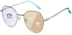 Cyxus Photochromic Glasses for Women Men UV Protection with Blue Light Blocking8280i39 Brown