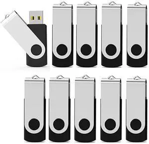 4GB Flash Drive 10 Pack USB Flash Drive 4 gb UBIOER Thumb Drive Memory Stick Pen Drives Jump Drive for Data Storage, File Sharing USB 2.0